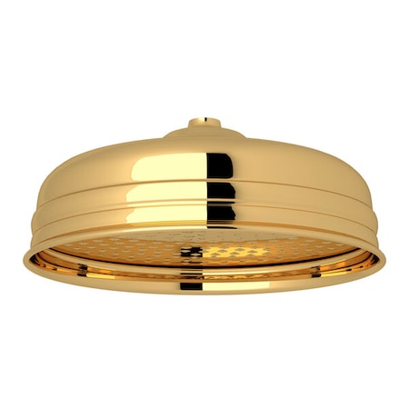 Perrin & Rowe 12" Diameter Showerhead Single Function In English Gold U.5204EG
